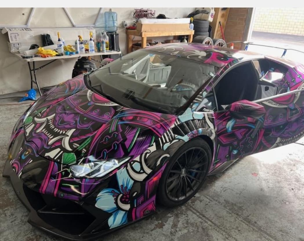 Tinted sports car window installed by Mr. Glassworks in Phoenix